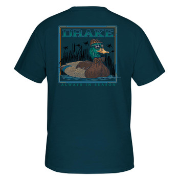 DRAKE Mallard Bow Tie T SS Orion Blue Shirt (DT0294-ORN)