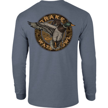 DRAKE Men's Circle Mallard Flint Stone Long Sleeve T-Shirt (DT9813-FLS)