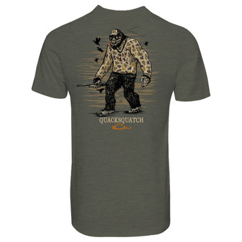 DRAKE Men's Quacksquatch Deep Depths Dark Heather T-Shirt (DT9839-DDD)