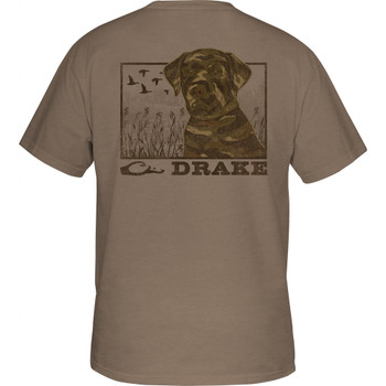 DRAKE Men's Chocolate Lab Savanna Tan T-Shirt (DT9844-STH)