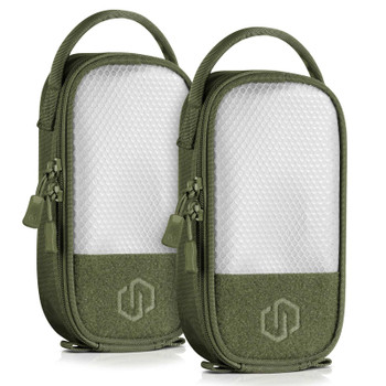 SAVIOR EQUIPMENT Core 8 x 4in OD Green Pouch with Hook Backing Panel, 2-Pack (SP-CORE8X4-2P-OG)