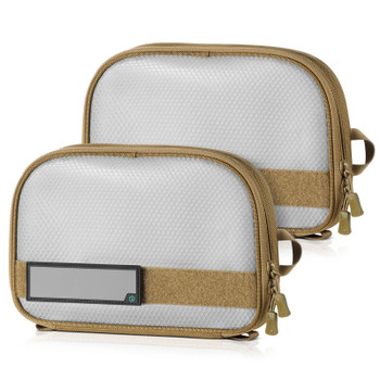 SAVIOR EQUIPMENT Pro Core 11x7in Dark FDE 2-Pack Pouch with Hook Backing (SP-PCORE11SEV-2P-TN)