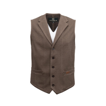 OUTBACK TRADING Men's Reed Tan Vest (40442-TAN)