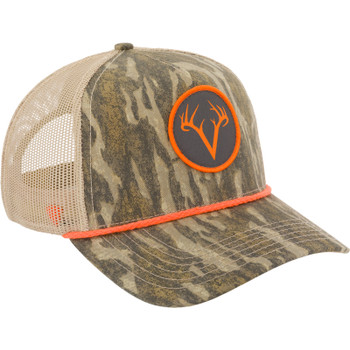 DRAKE Men's Non-Typical x Lost Ea5y-R Mossy Oak Bottomland Trucker Rope Cap (DNT0103-006)