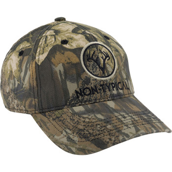 DRAKE Men's Non-Typical Logo Mossy Oak Original Break Up Camo Cotton Cap (DNT8101-054)