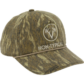 DRAKE Men's Non-Typical Five-Panel Mossy Oak Bottomland Cap (DNT8104-006)