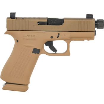 GLOCK G43X 9mm 3.41in 15rd Hush Puppy Ambidextrous Semi-Automatic Pistol (UX4350204NR15ORBOPUPNS)