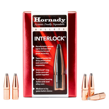 HORNADY InterLock 6.5mm 129gr SP 100/Box Rifle Bullets (2620)