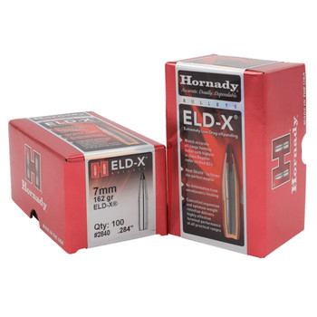 HORNADY ELD-X 7mm 162gr 100/Box Rifle Bullets (2840)
