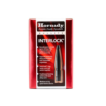 HORNADY InterLock .30 Cal 150Gr RN Rifle Bullets (3035)