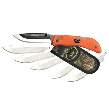 OUTDOOR EDGE Razor-Lite 6-Blade Orange Knife, Clam (RB-20C)