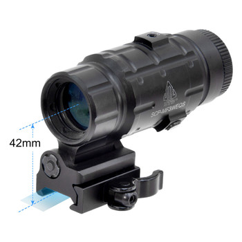 UTG 3x FTS QD Mount Black Sight Magnifier (SCP-MF3WEQS)