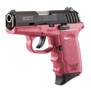 SCCY CPX-2 9mm 3.1in 10rd Black Nitride/Crimson Semi-Automatic Pistol (CPX-2-CBCR)