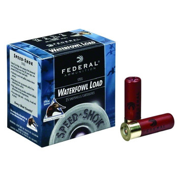 FEDERAL Speed-Shok Waterfowl 12 Gauge 3in T Steel Ammo, 25 Round Box (WF133T)