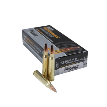 SIG SAUER Elite Performance .223 Rem 77 Grain OTM Ammo 20 Round Box (E223M1-20)