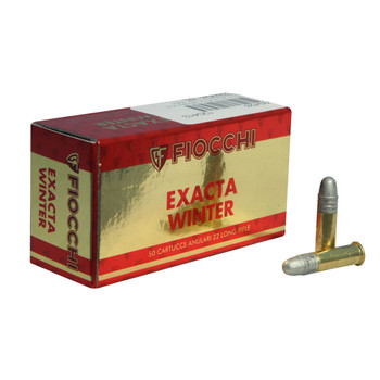 FIOCCHI 22 LR 40 Grain Exacta Winter Super Match Ammo, 50 Round Box (22SM340)