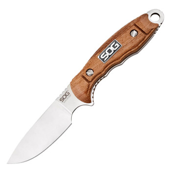 SOG Huntspoint Skinning 3.6in Wood Handle Knife (HT012L-CP)