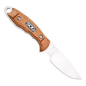 SOG Huntspoint Skinning 3.6in Wood Handle Knife (HT012L-CP)