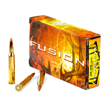 FEDERAL Fusion 25-06 Rem. 120 Grain Boat Tail Ammo, 20 Round Box (F2506FS1)