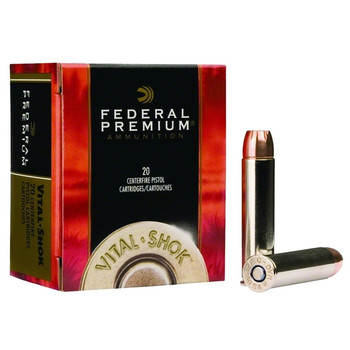 FEDERAL Vital-Shok 460 S&W Mag 300 Grain Swift A-Frame Ammo, 20 Round Box (P460SA)