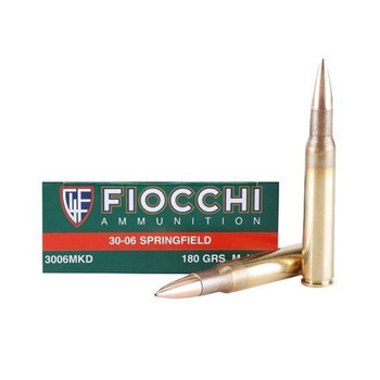 FIOCCHI 30-06 Sprg. 180 Grain HPBT Match King Ammo, 20 Round Box (3006MKD)