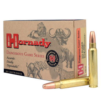 HORNADY Dangerous Game Series 375 Ruger 300 gr DGS Superformance Rifle Ammo (8232)