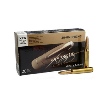 SELLIER & BELLOT 30-06 Sprg. 180 Grain Exergy Ammo, 20 Round Box (SB3006XRGA)