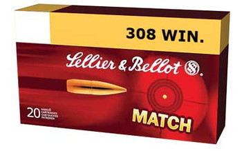 SELLIER & BELLOT 308 Win. 200 Grain HPBT-SUB Ammo, 20 Round Box (SB762SUBA)