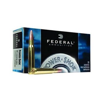 FEDERAL Power-Shok 30-06 Sprg. 220 Grain Hot-Cor SP Ammo, 20 Round Box (3006HS)