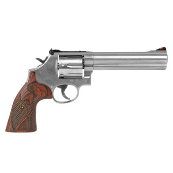 SMITH & WESSON Model 686 Plus Deluxe 357 Mag 6in 7rd Stainless Steel Revolver with Wood Grips (150712)