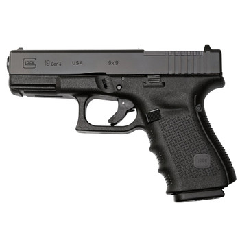 GLOCK G19 Gen4 Compact MOS 9mm 4.01in 10Rd Adjustable Sights Pistol (PG1950201MOS)