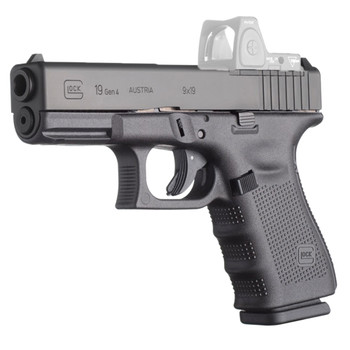 GLOCK G19 Gen4 Compact MOS 9mm 4.01in 10Rd Adjustable Sights Pistol (PG1950201MOS)