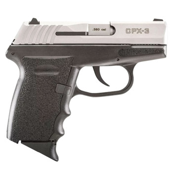 SCCY CPX-3 380 ACP 2.96in 10rd Black/Natural Stainless Slide Pistol (CPX-3-TT)