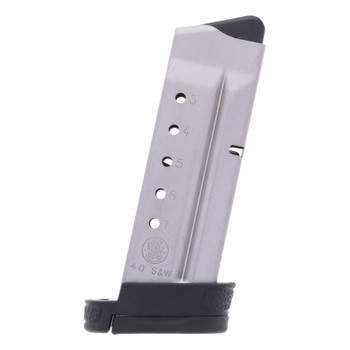 SMITH & WESSON M&P Shield 40SW 7rd with Finger Rest Stainless Magazine (19934)