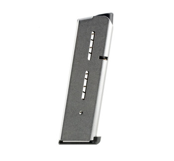 WILSON COMBAT 1911 45 ACP 8rd Stainless Lo-Profile Steel Base Pad Magazine (47DC)