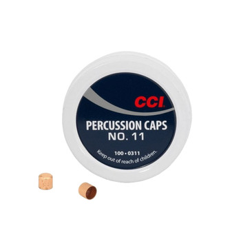 CCI Muzzleloader 11 Magnum 1000Bx/5Cs Solid Brass Percussion Caps (310)