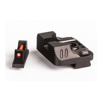 ZEV TECH .215 Fiber Optic Front/Combat V3 Black Rear Sight Set (SIGHTSET-215-FO-COM3-B)