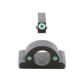 AMERIGLO For Glock Ghost Ring Green with White Outline Front and Green Rear Sights (GL-126)