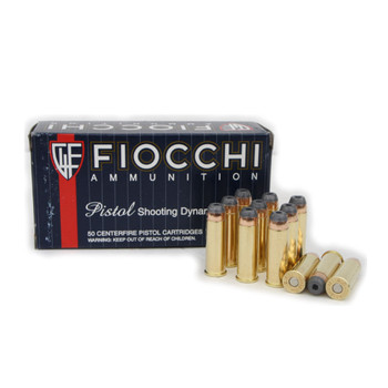 FIOCCHI 44 Mag. 200 Grain SJHP Ammo, 50 Round Box (44B500)