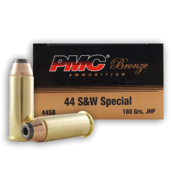 PMC 44 S&W Special 180Gr Jacketed Hollow Point Handgun Ammo, 25Rd Box (44SB)