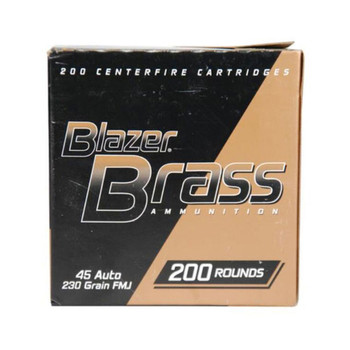 CCI Blazer Brass .45 ACP 230Gr FMJ 200rd Box Ammo (52301)