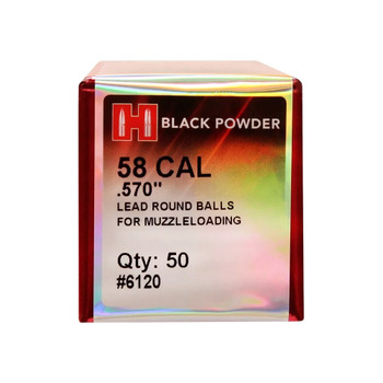 HORNADY 58 Cal 570 Dia Lead Round Ball Black Powder Bullets (6120)