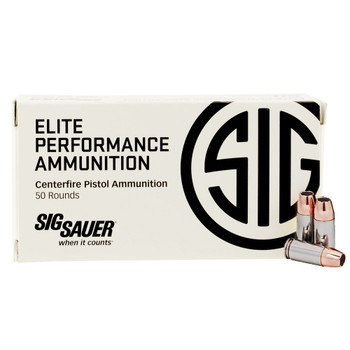 SIG SAUER Elite V-Crown 9mm 115Gr JHP 50/Box Ammo (E9MMA1-50)