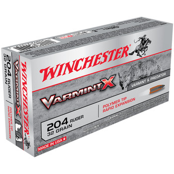 WINCHESTER Varmint-X 204 Ruger 32Gr 20rd Box Bullets (X204P)