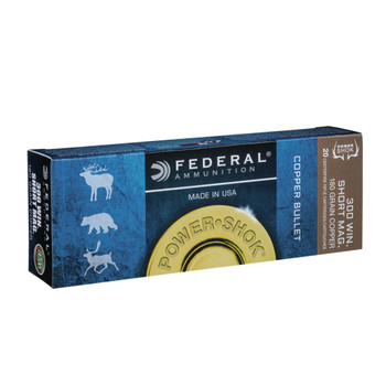 FEDERAL Power-Shok .300 WSM 180Gr HP 20rd Box Rifle Ammo (300WSM180LFA)