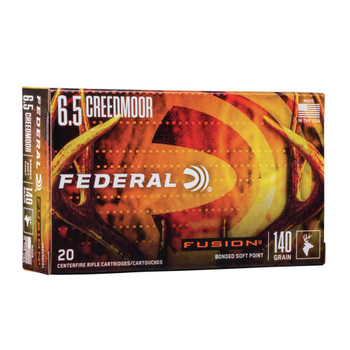 FEDERAL Fusion 6.5 Creedmoor 140Gr SP 20rd Box Rifle Ammo (F65CRDFS1)