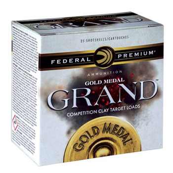 FEDERAL Gold Medal Grand Target 12Ga 2.75in 1-1/8oz #8 Shot 25rd Box Shotshells (GMT1158)