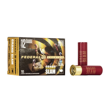 FEDERAL Grand Slam 12Ga 3in 1-3/4oz #4 Shot 10rd Box Shotshells (PFCX157F4)