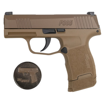 SIG SAUER P365 NRA Edition 9mm 3x 12rd Mag Coyote Pistol with X-Ray Sights (365-9-COYXR3-NRA19)