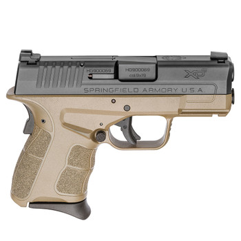 SPRINGFIELD ARMORY XD-S Mod.2 9mm 3.3in 1x7rd/1x9rd Flat Dark Earth/Black Semi-Automatic Pistol (XDSG9339FDET)